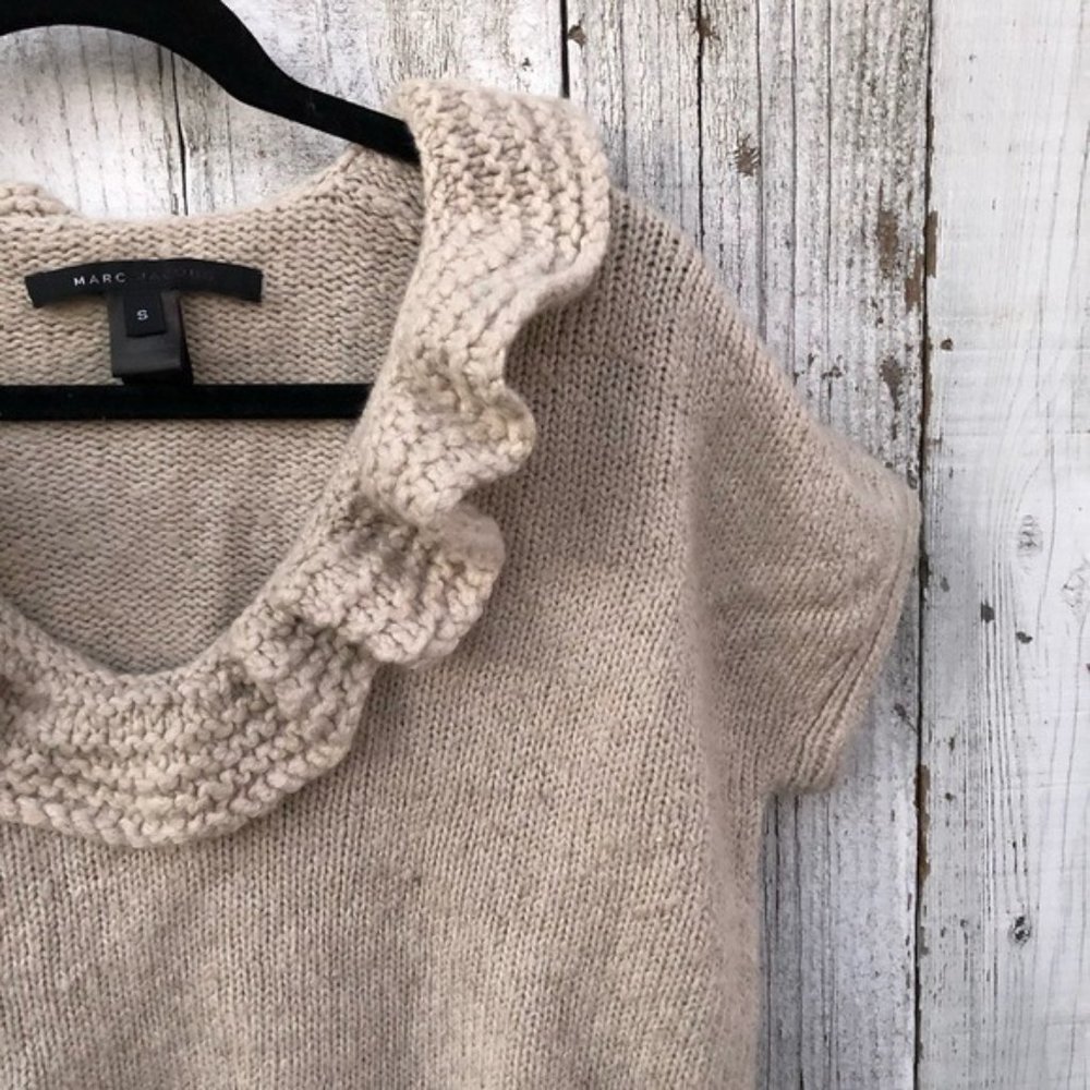 Marc Jacobs Ruffle Neckline Pullover Sweater
